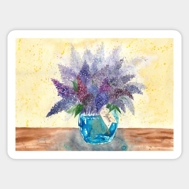 Mackinac Island Lilacs Sticker by Jarrodjvandenberg